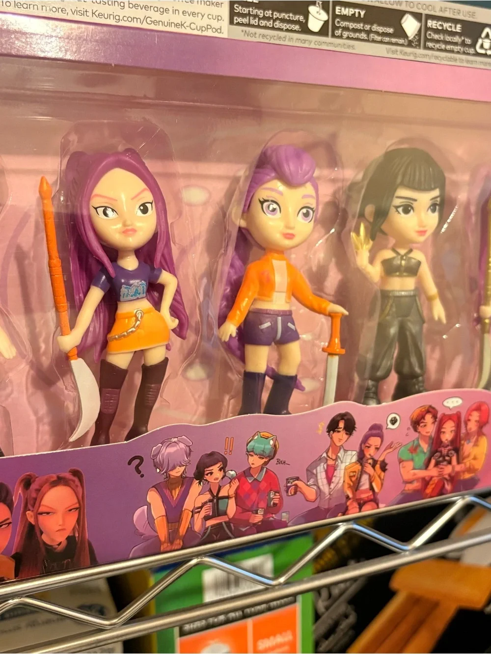 Purple & Black Girls' Fashion Doll Collection - Set of 6